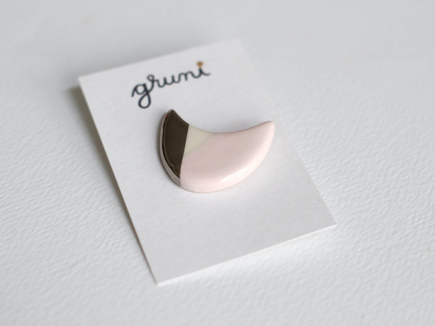 Brosa ceramica luna