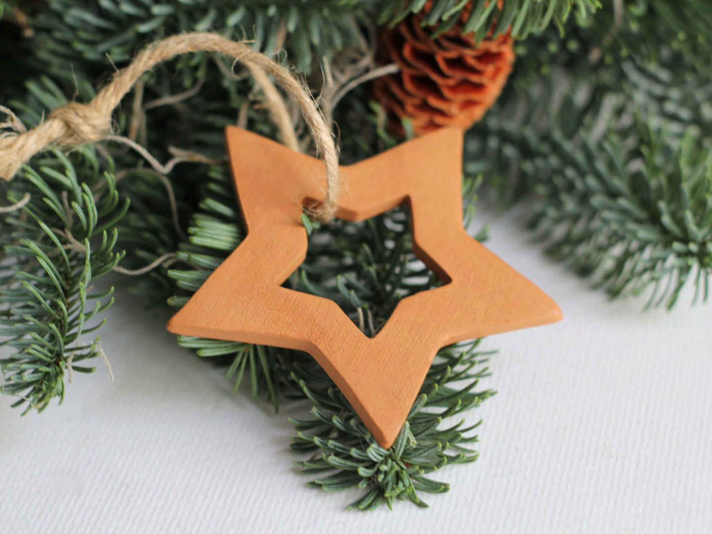 Stea din lut decoratiune Craciun