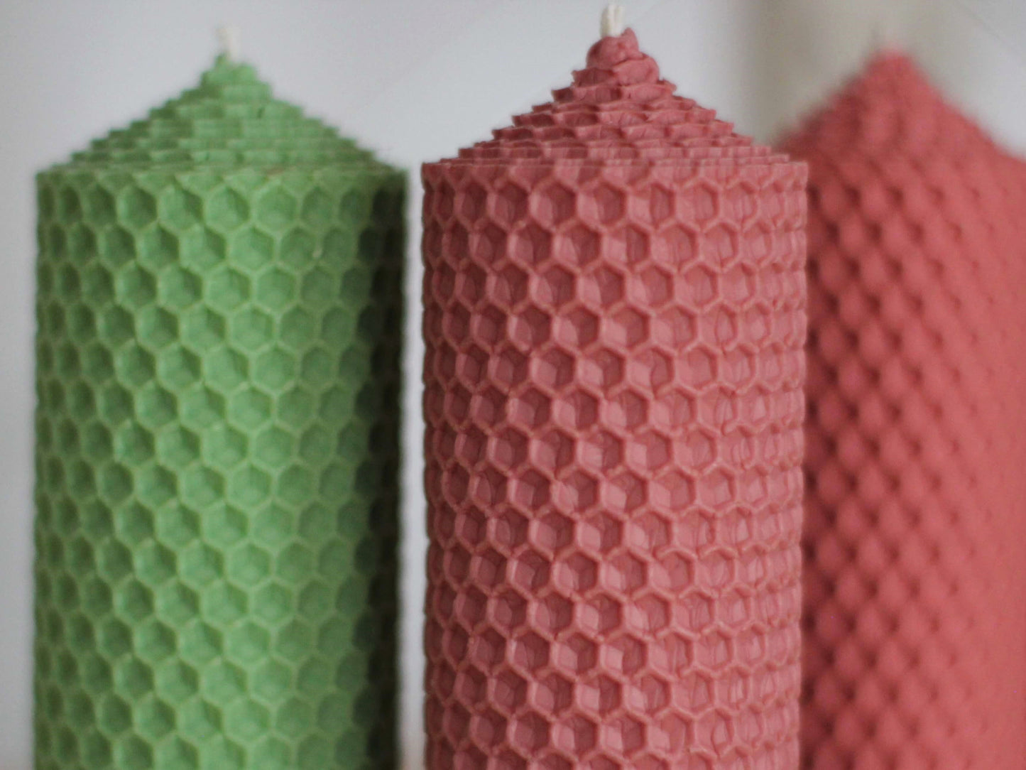 lumanari colorate din ceara de albine