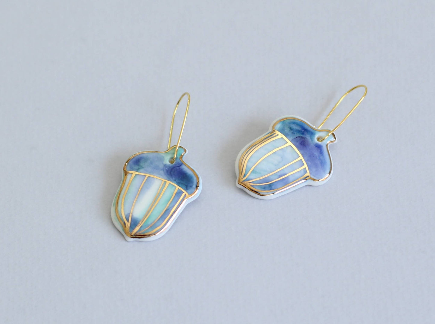 cercei din portelan ghinda