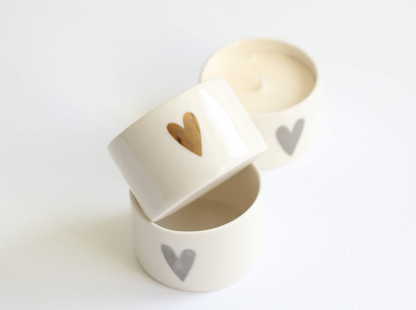 lumanare in vas lucrat manual