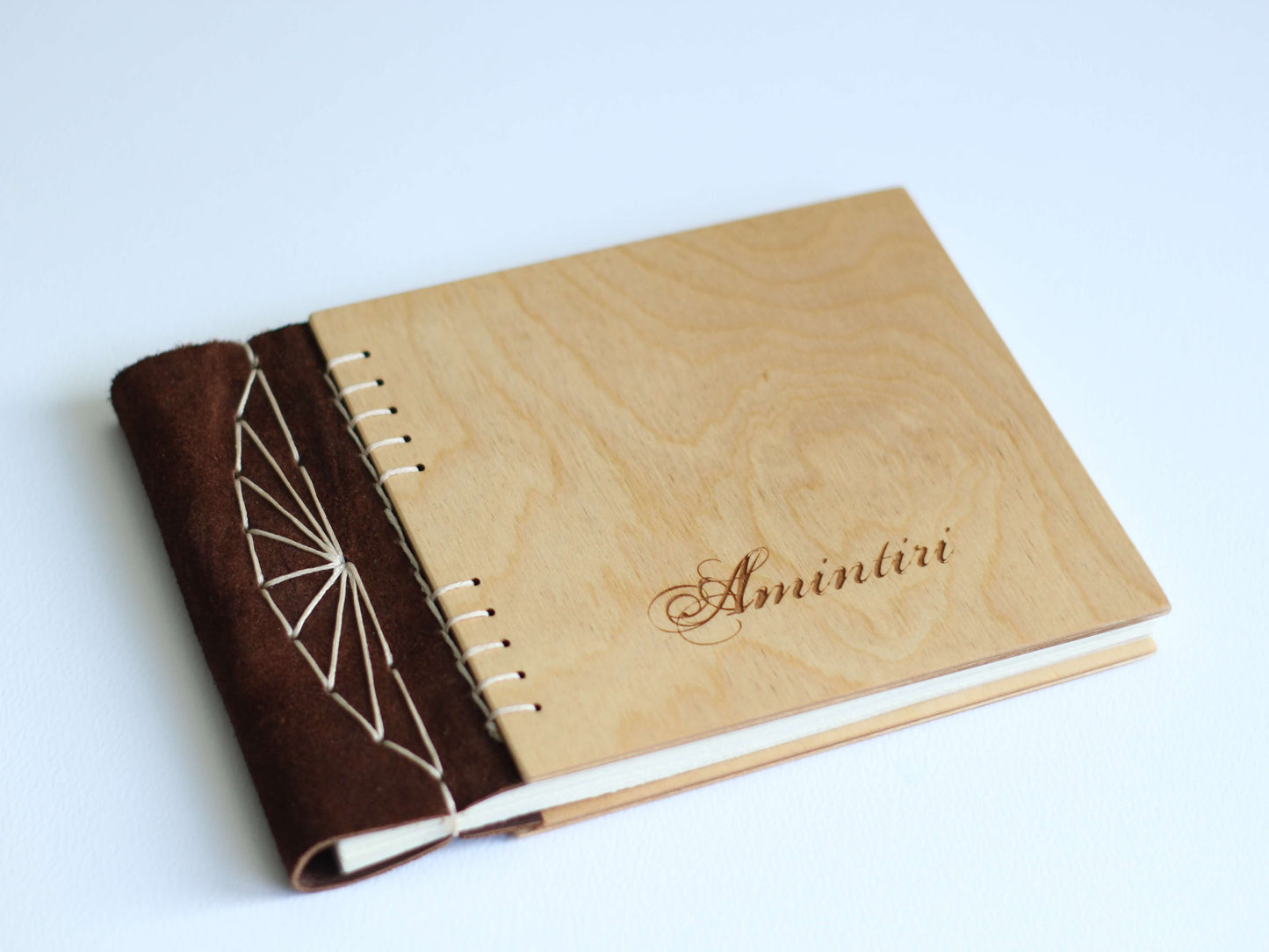 Album foto din lemn Amintiri - format A5
